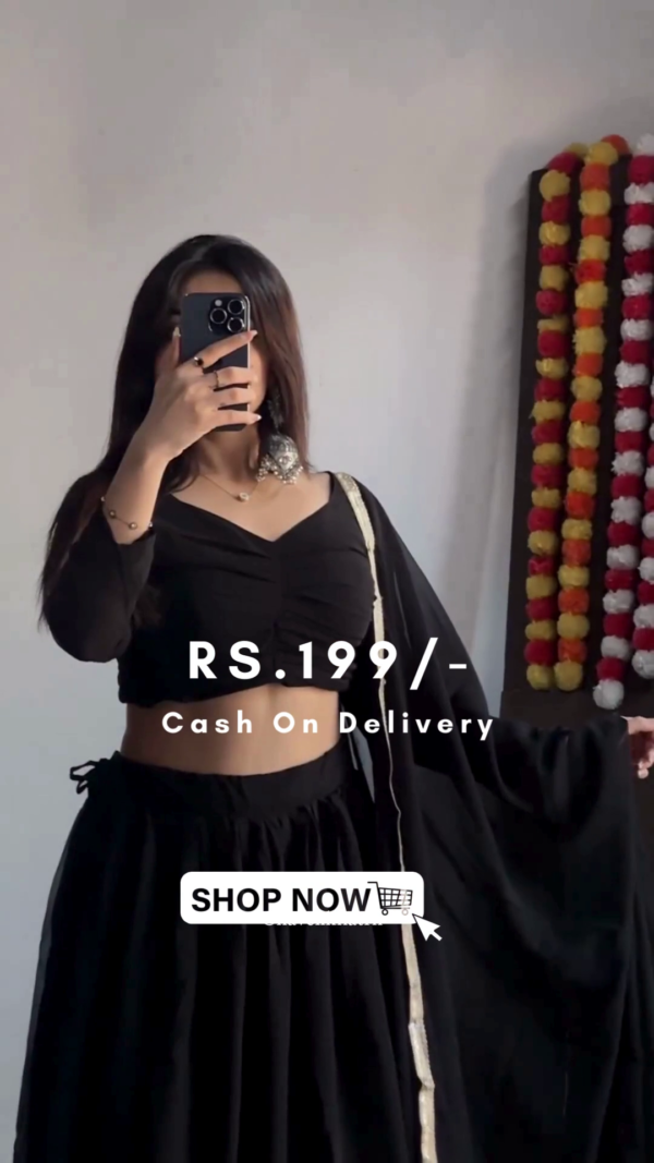 Women Flared Lehenga & Choli with Dupatta