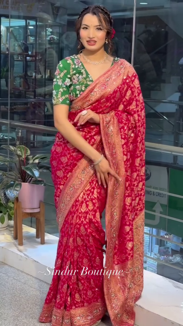 Woven Kanjivaram Jacquard Saree