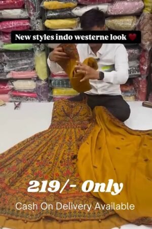 Yellow Bel Buti Patterned Stitched Suit