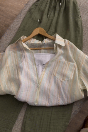 Women Comfort Opaque Striped Casual Shirt: Effortless Fashion for Everyday Confidence