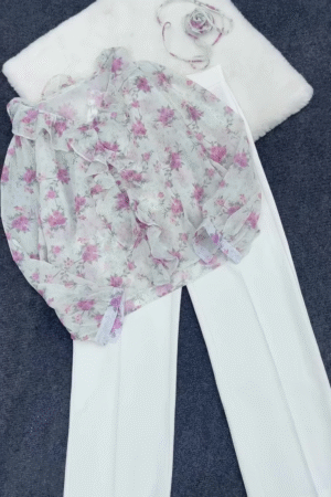 Women Floral Print Regular Fit Top – Fresh, Feminine & Forever Stylish