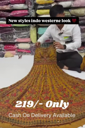 Yellow Bel Buti Patterned Stitched Suit
