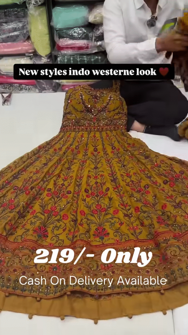 Yellow Bel Buti Patterned Stitched Suit - Image 2