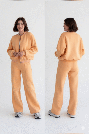 Jaxsa Orange 3 Yarn Tracksuit – Premium Comfort, Bold Style & All-Season Performance