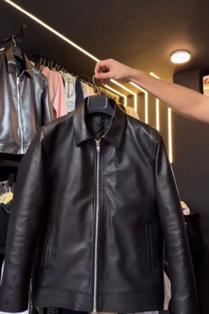 The Definitive Essential: Men’s Classic Black Leather Jacket