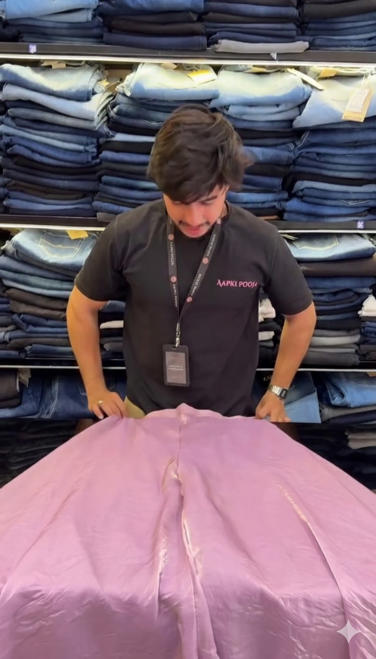 Sleeveless Sequins Work Pink Palazzo Suit Set - Image 3