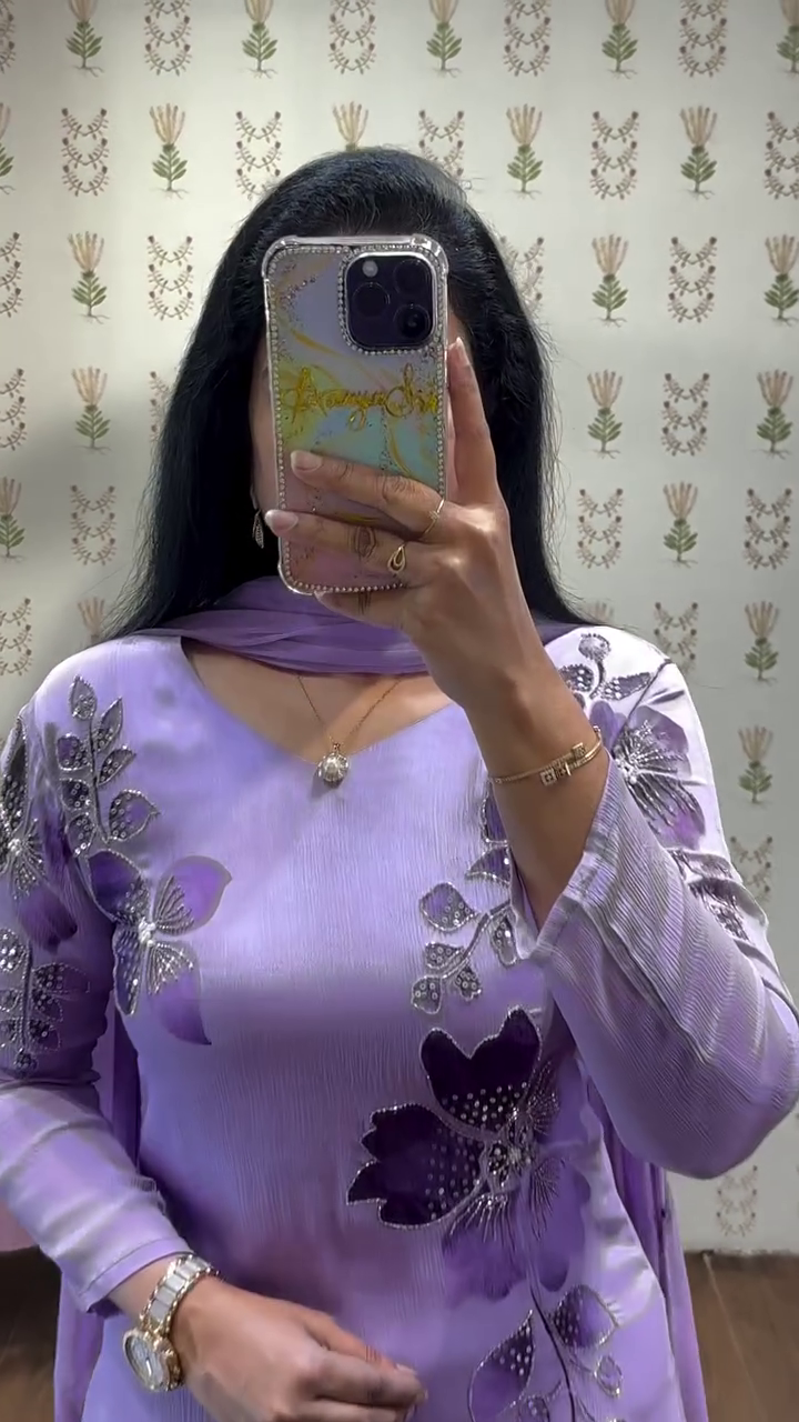 Women Floral Printed A-Line Kurta with Trousers & Dupatta - Image 5