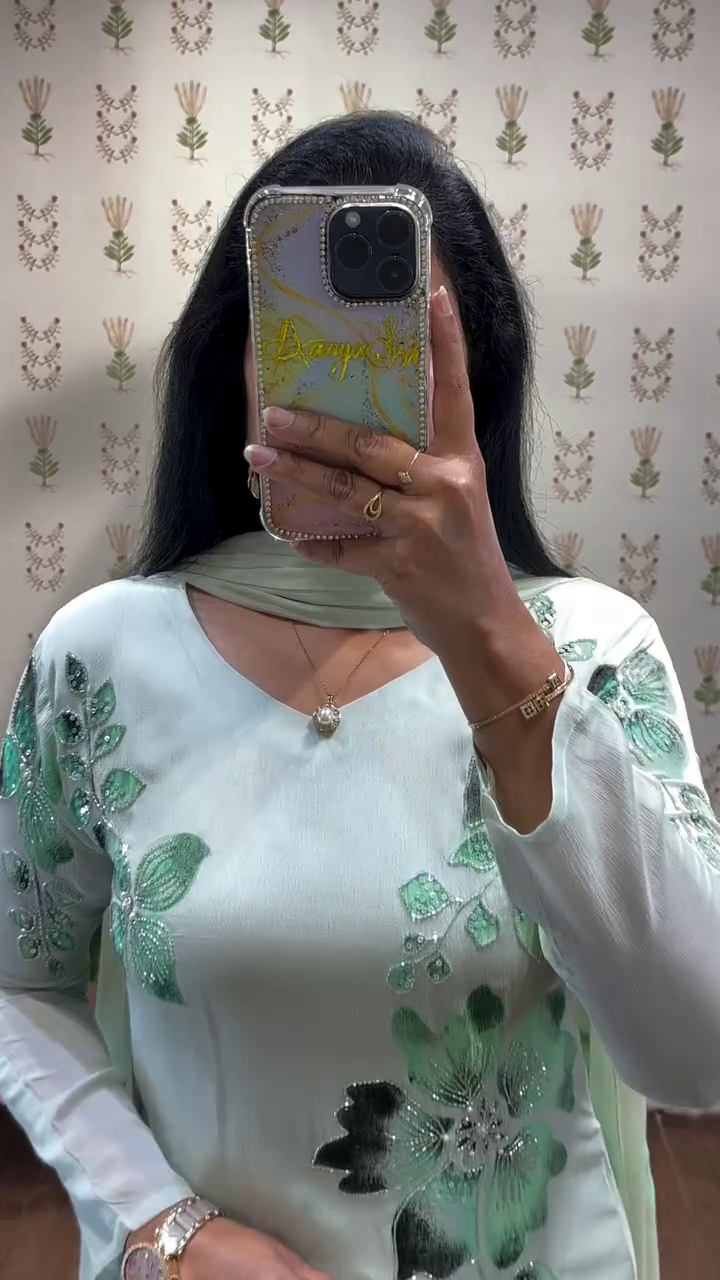 Women Floral Printed A-Line Kurta with Trousers & Dupatta - Image 3