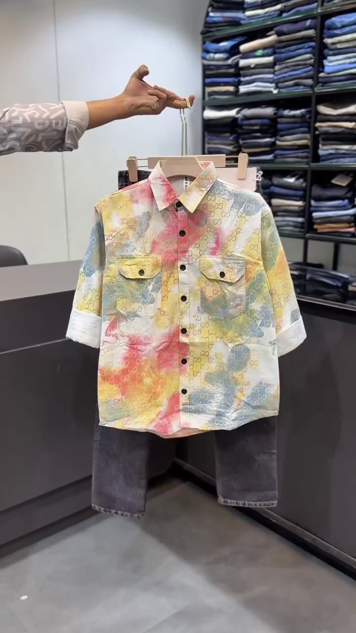 Men Slim Fit Opaque Printed Casual Shirt - Image 10