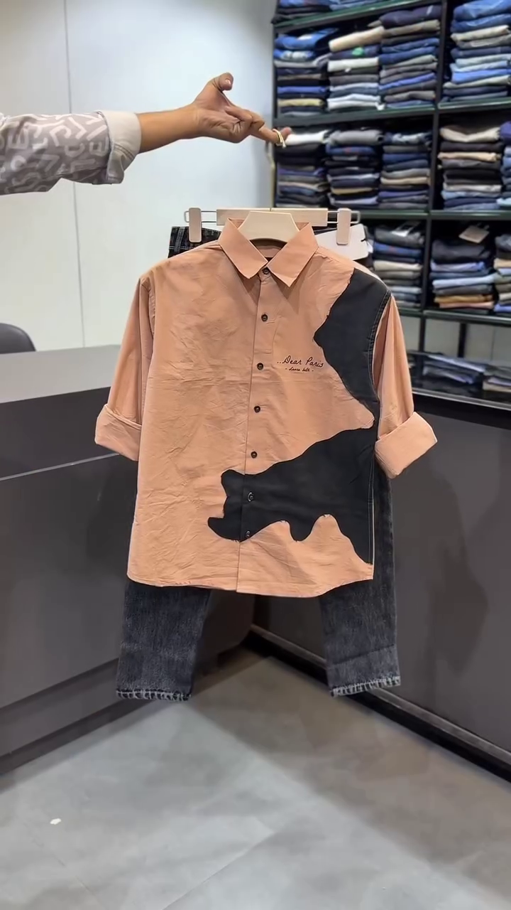 Men Slim Fit Opaque Printed Casual Shirt - Image 6