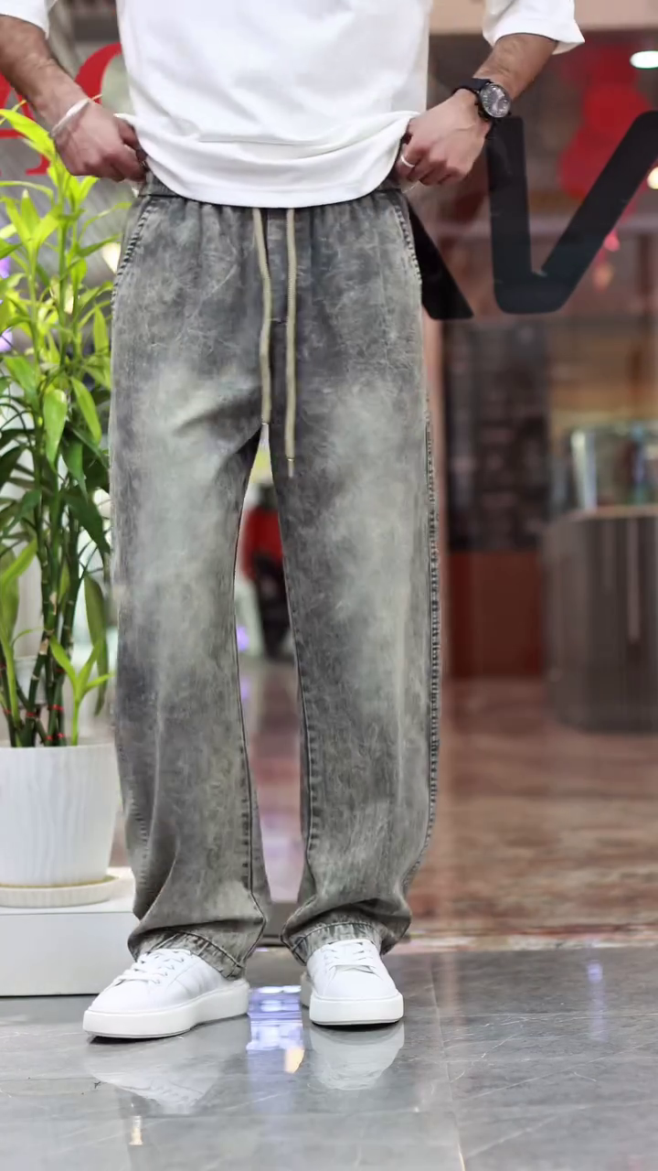 Men Jean Straight Fit Mid-Rise Heavy Fade Stretchable Cotton Jeans - Image 5