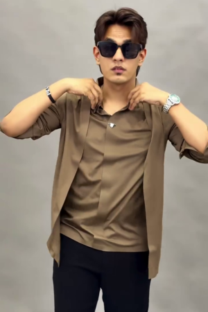 Men Comfort Textured Opaque Casual Shirt