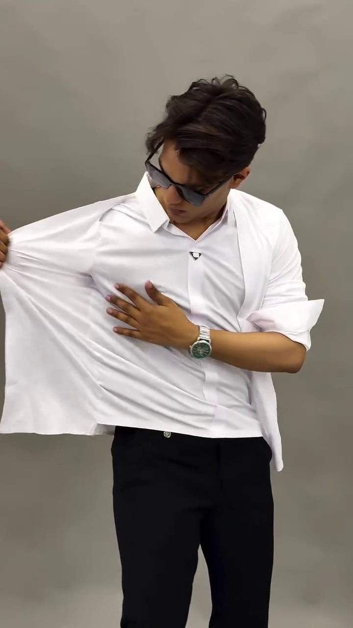 Men Comfort Textured Opaque Casual Shirt - Image 4