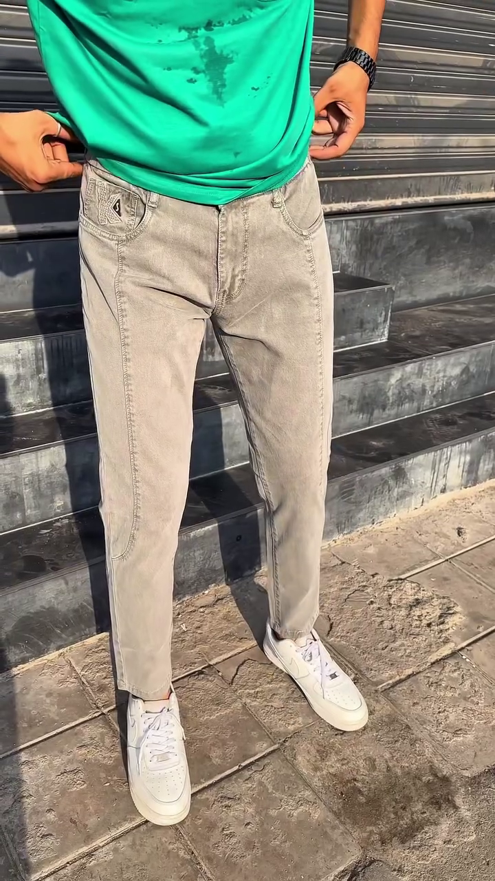 Men Comfort Baggy Fit Non Stretchable Cotton Jeans