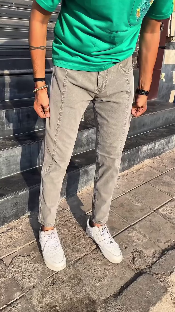 Men Comfort Baggy Fit Non Stretchable Cotton Jeans - Image 7