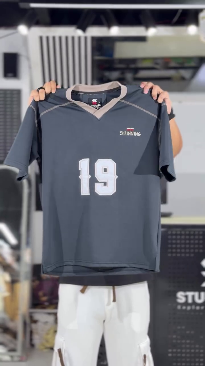 Typography Printed Raglan Sleeves T-shirt with Mesh Inserts - Image 4