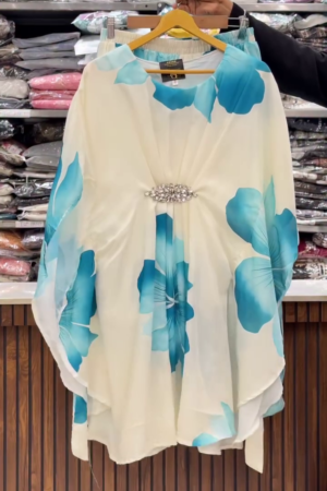 Women Floral Printed Maxi Dress With Dupatta