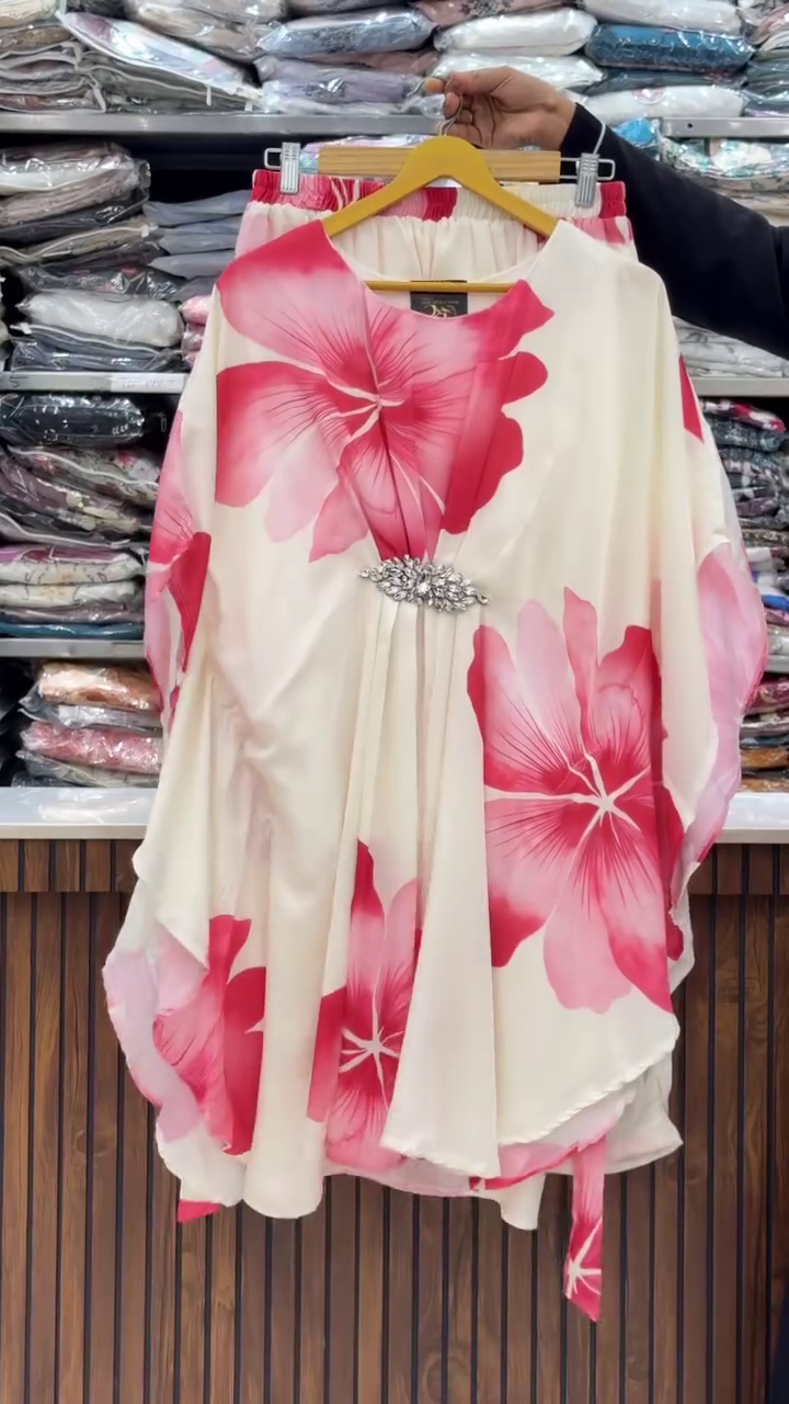 Women Floral Printed Maxi Dress With Dupatta - Image 11