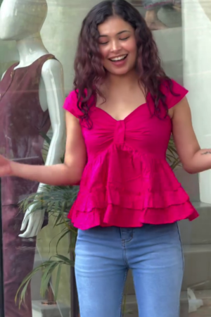 Sweetheart Neck A-Line Top