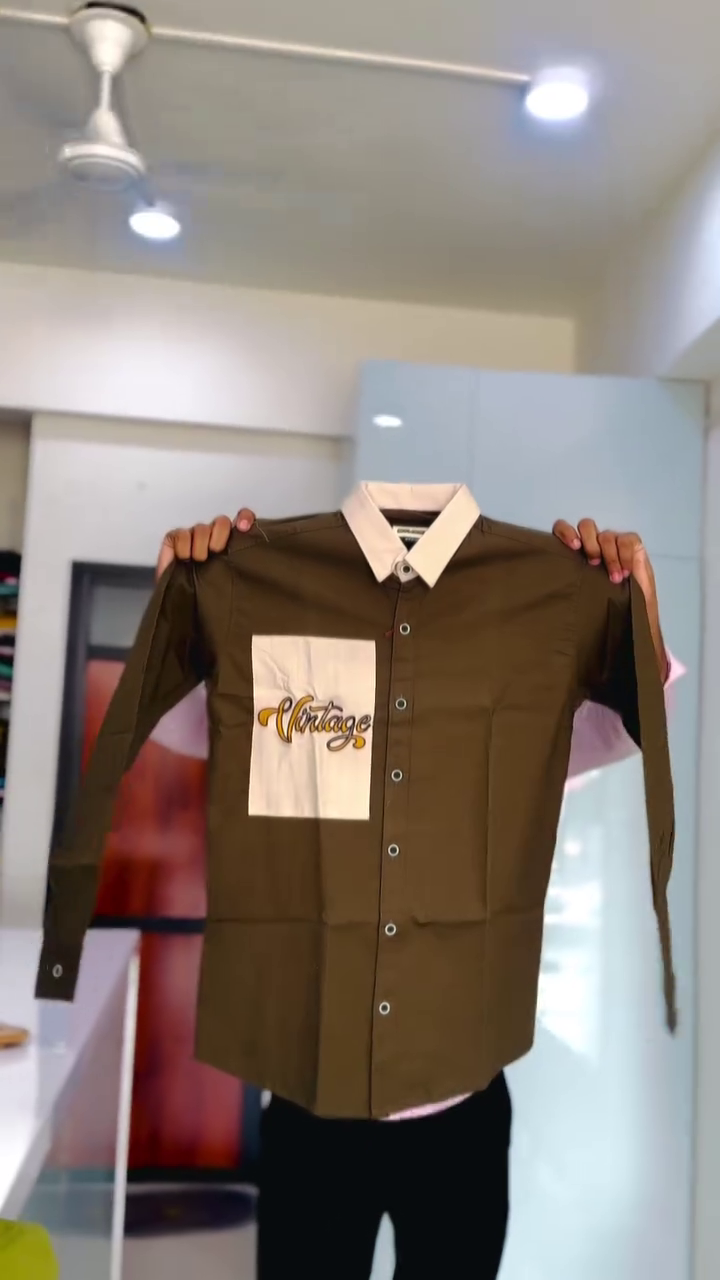 Men Brown And Rust Colourblocked Pure Cotton Casual Shirt