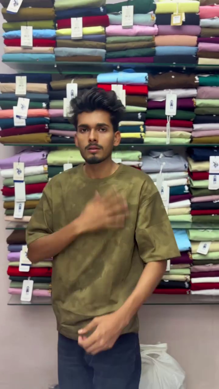 Men Olive Green Oversized T-shirt - Image 10