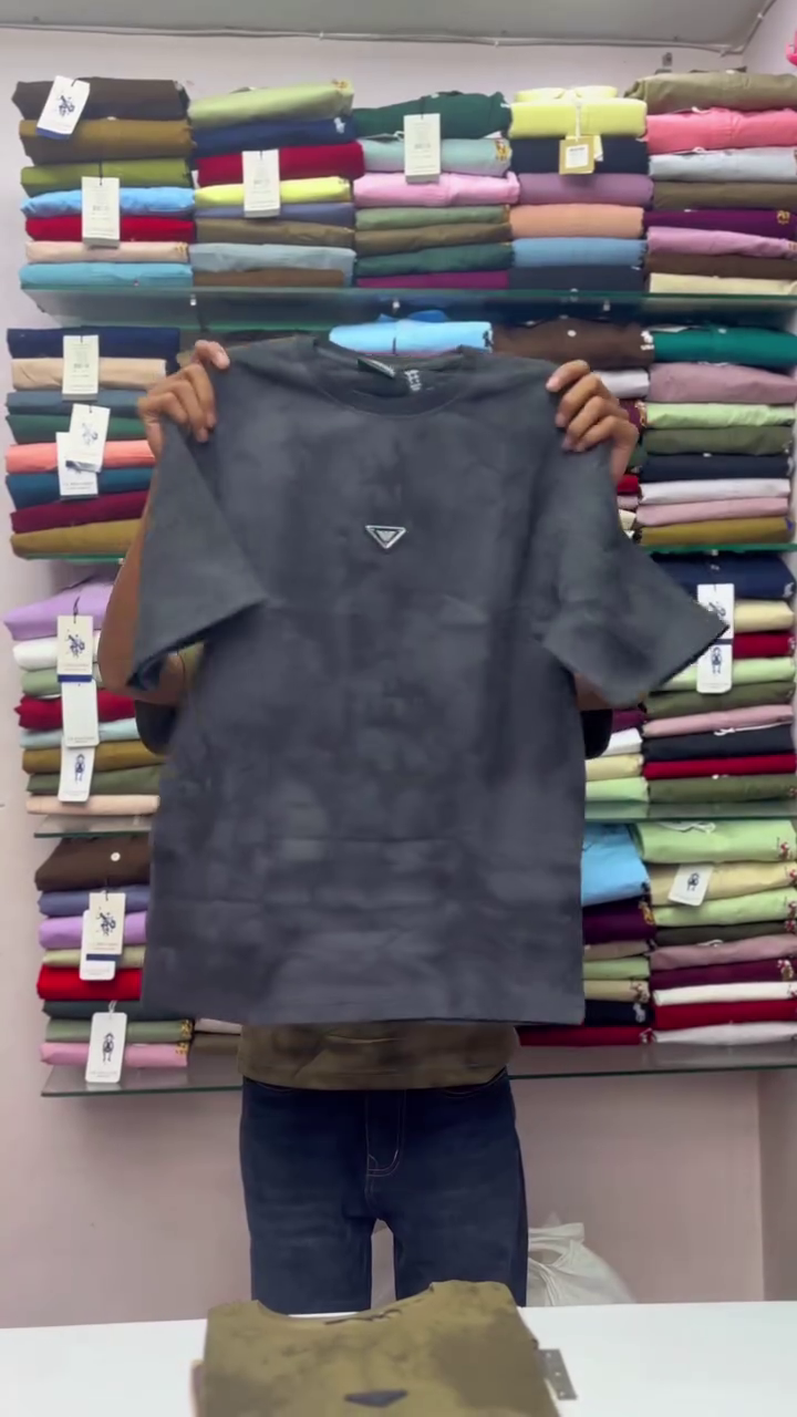 Men Olive Green Oversized T-shirt - Image 7