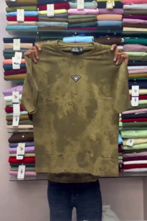 Men Olive Green Oversized T-shirt