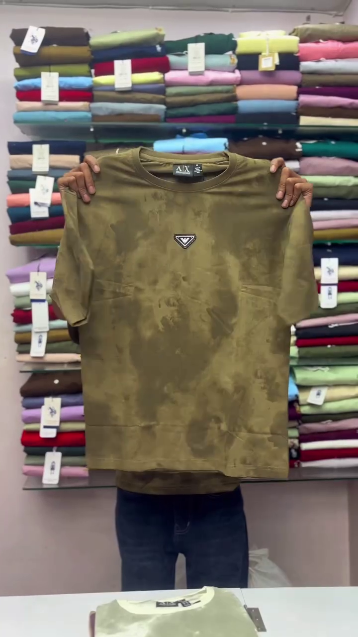 Men Olive Green Oversized T-shirt