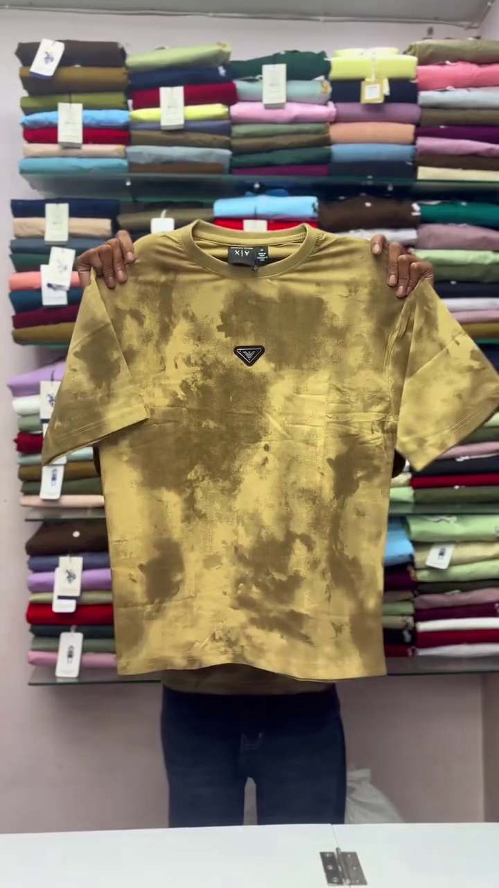 Men Olive Green Oversized T-shirt - Image 3