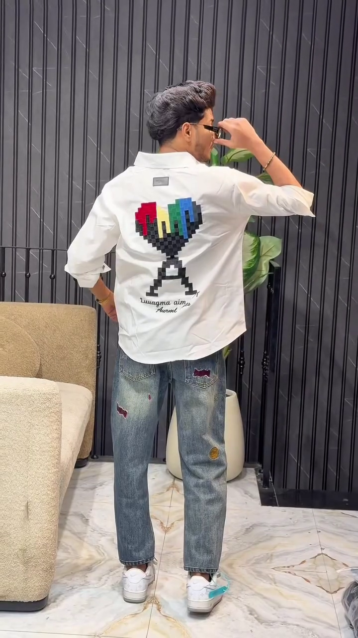 Regular Fit Spread Collar Long Sleeve Pocket Casual Shirt - Image 11
