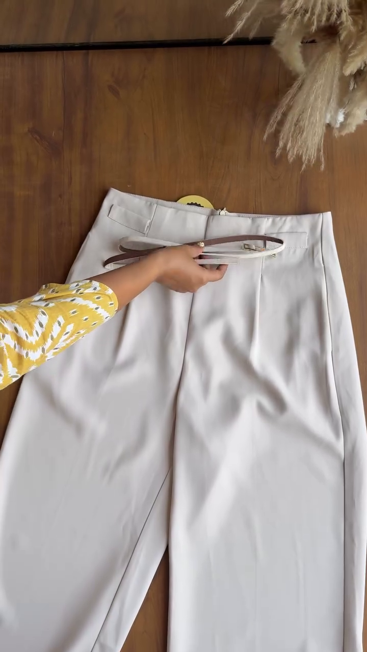 Women Relaxed Straight Leg High-Rise Non Iron Trousers - Image 7