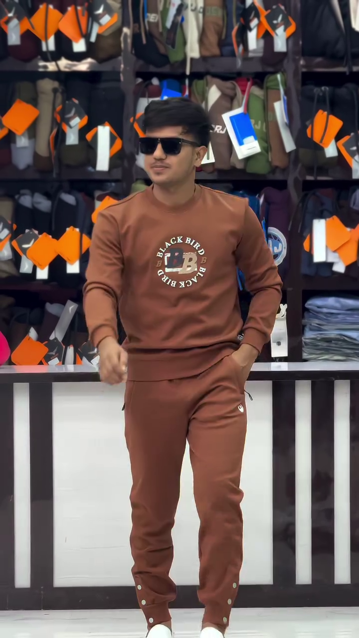 Men Solid Oversized Hooded Cotton Tracksuits - Image 16