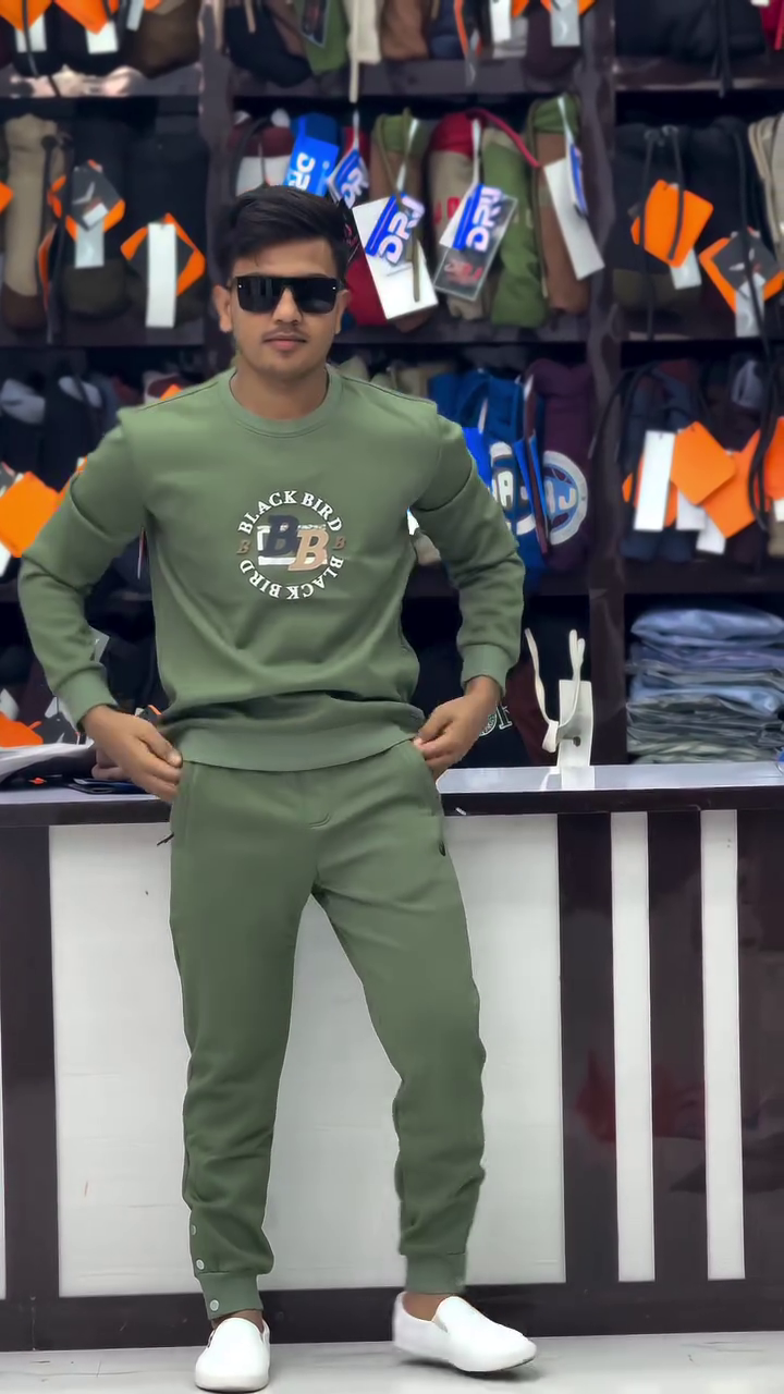 Men Solid Oversized Hooded Cotton Tracksuits - Image 14