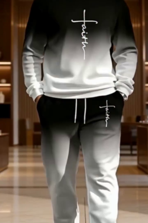 Men's Everyday Suits and More Comfortable Loose Fit Hoodie Set, Perfect for All Seasons, Stylish and Versatile Outfit for Any Occasion