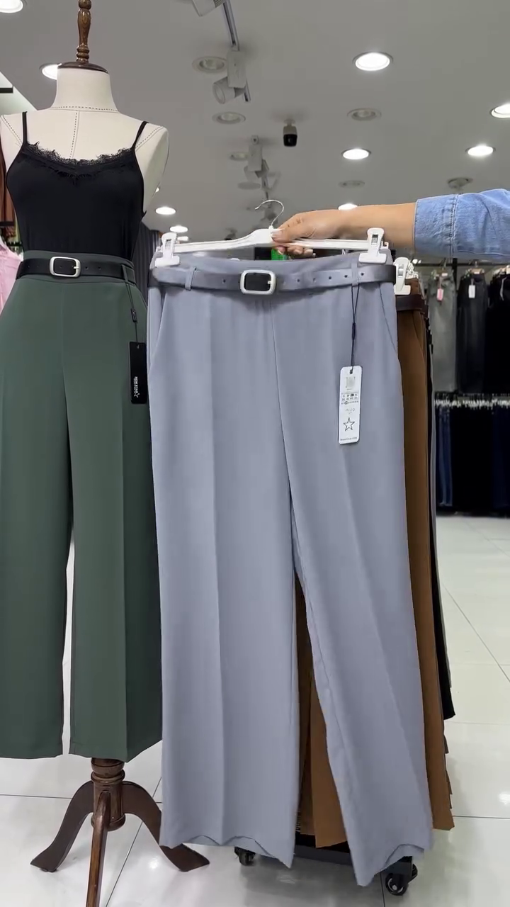 Wrap High Rise Pareo Korean Regular Fit Pants - Image 4