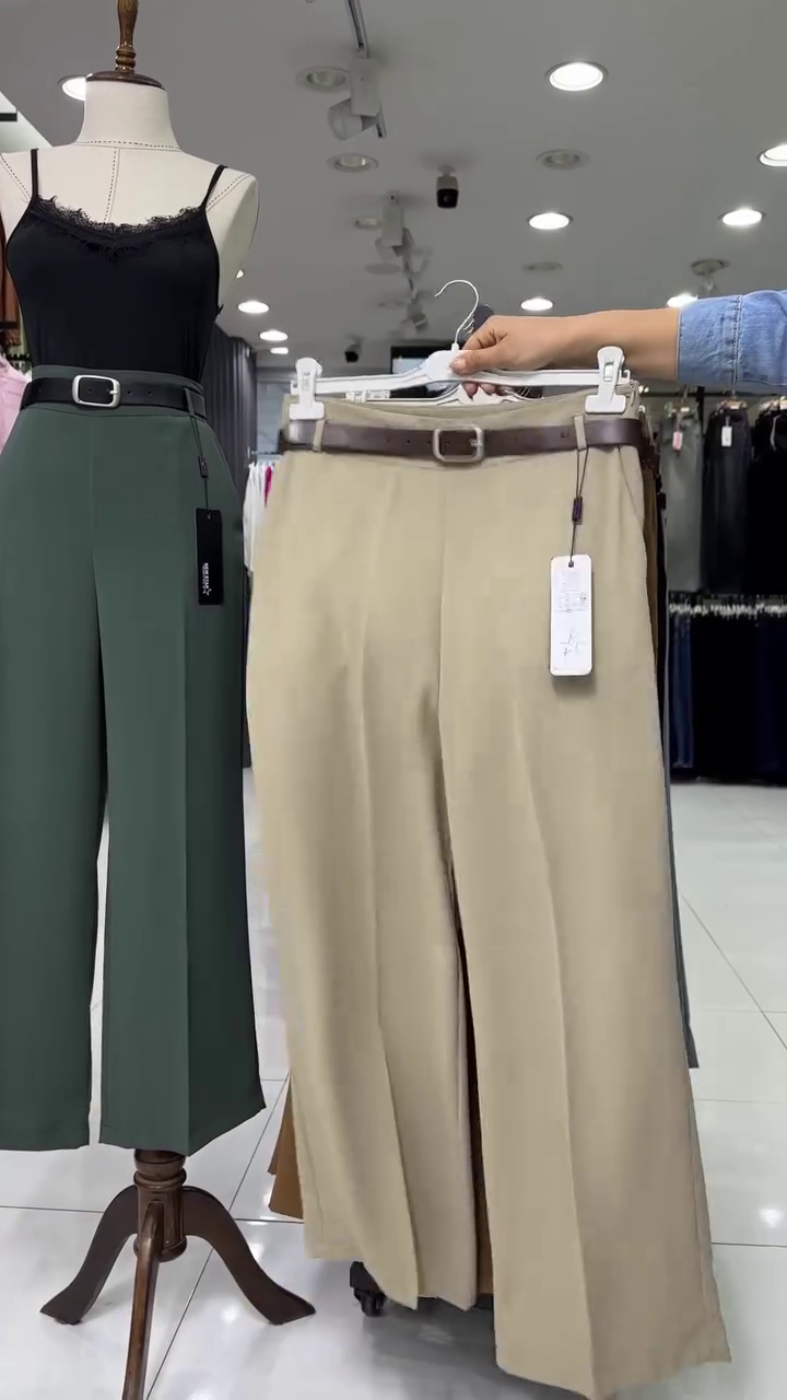 Wrap High Rise Pareo Korean Regular Fit Pants - Image 3