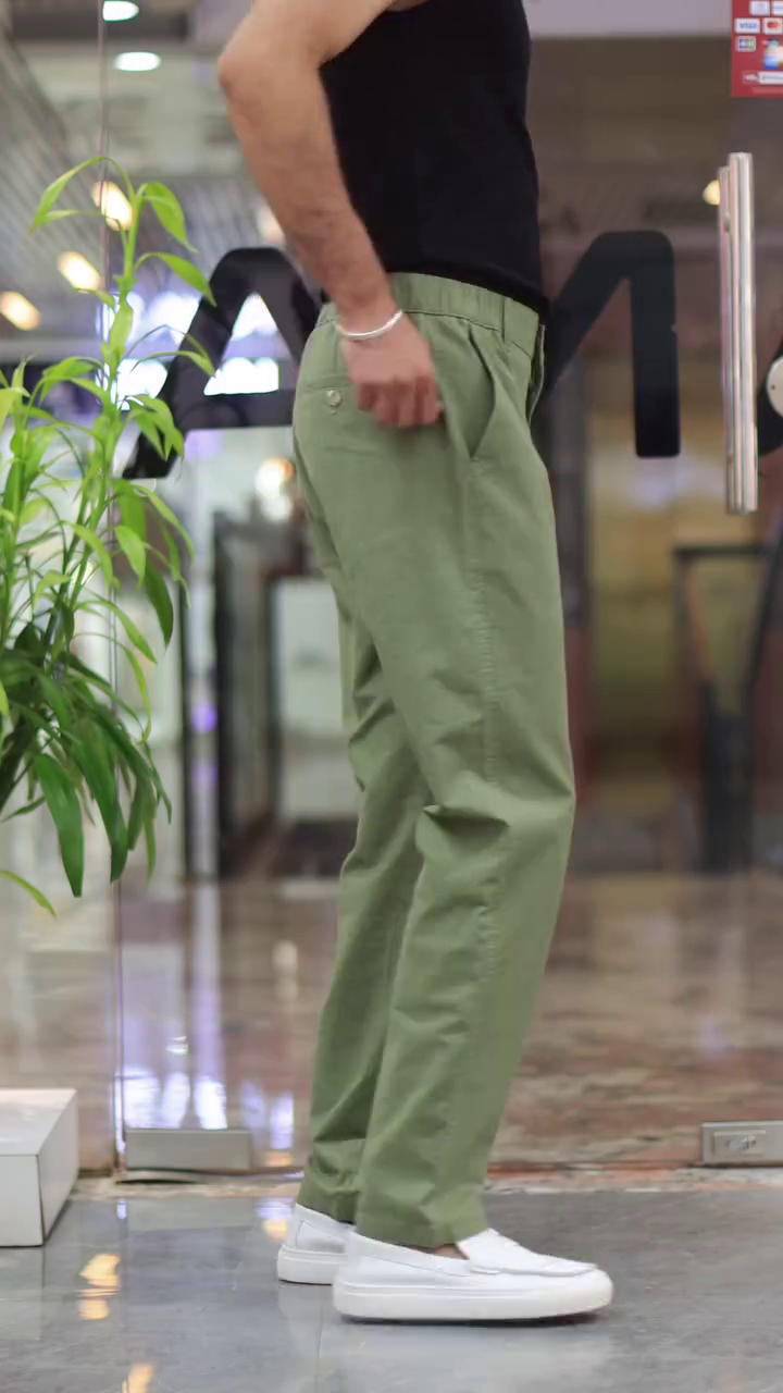 Men White Mid-Rise Baggy Trouser - Image 9