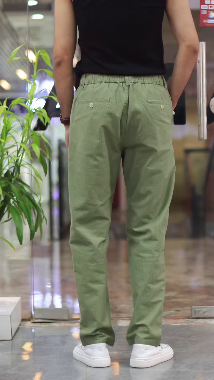 Men White Mid-Rise Baggy Trouser - Image 8