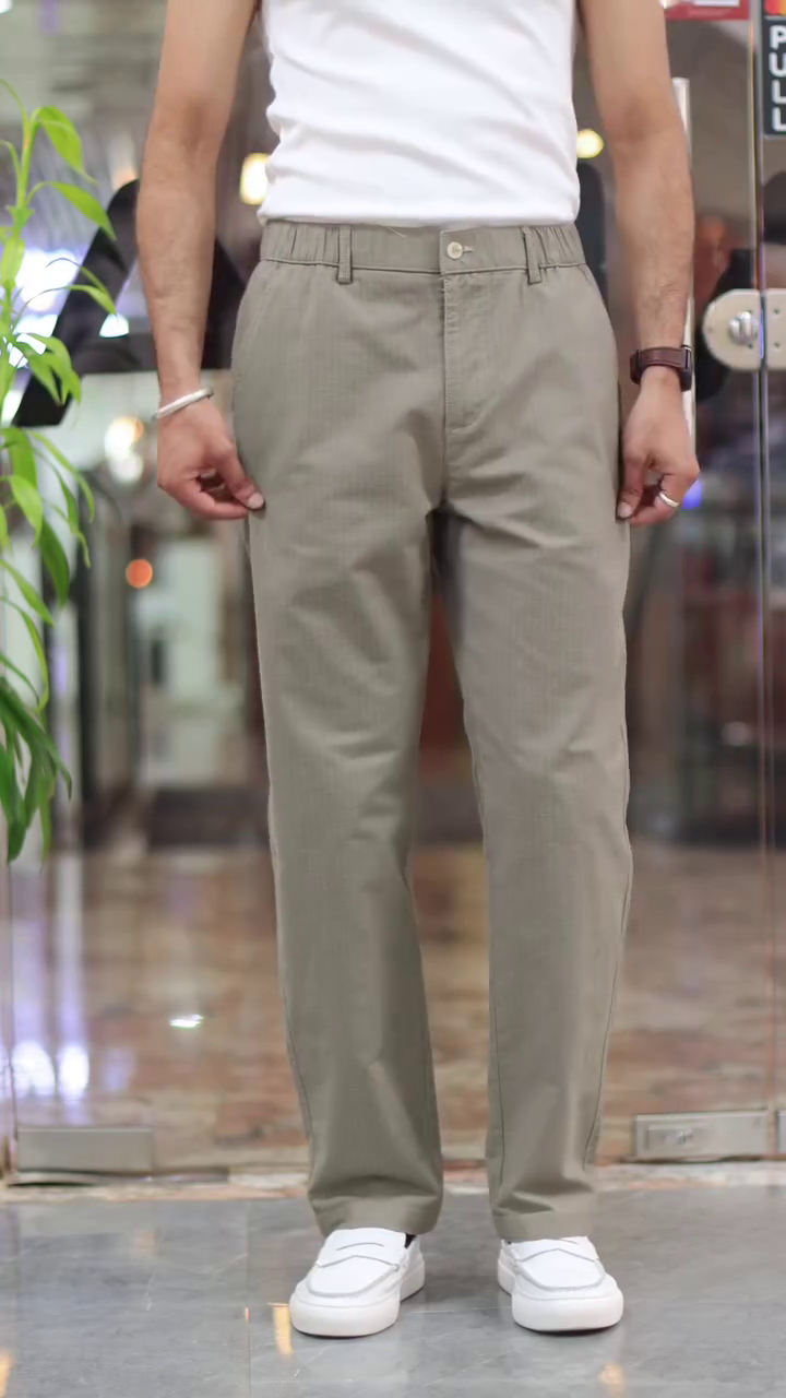 Men White Mid-Rise Baggy Trouser - Image 4