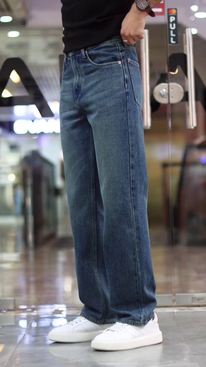 Men White Mid-Rise Baggy Trouser - Image 3