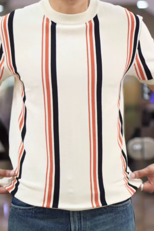 Striped Pure Cotton T-shirt