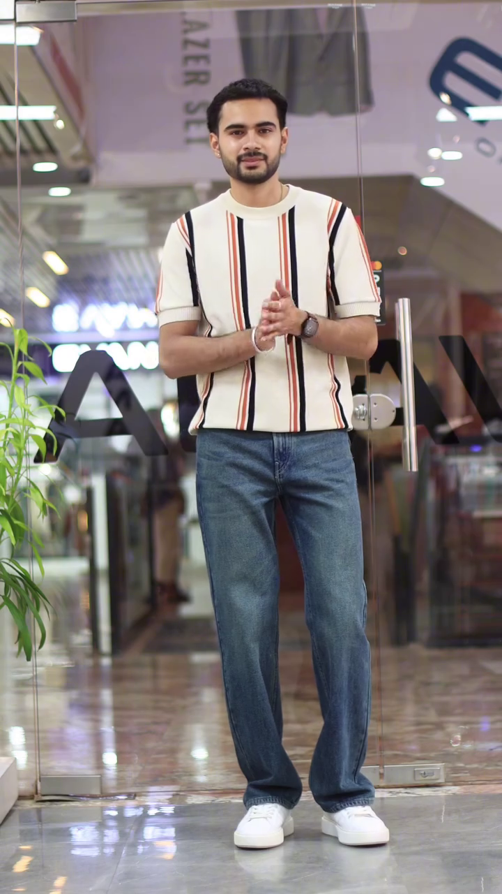 Striped Pure Cotton T-shirt - Image 9