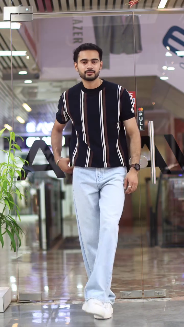 Striped Pure Cotton T-shirt - Image 8