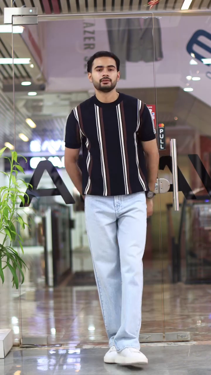 Striped Pure Cotton T-shirt - Image 6