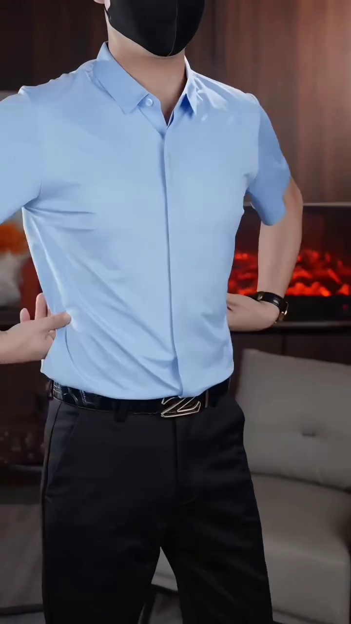 Men Technocool Solid Regular Fit Spread Collar Sports Shirt - Image 7