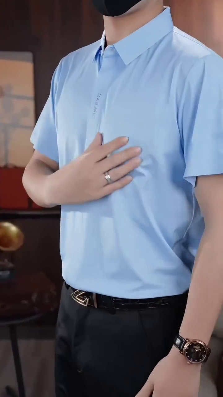 Men Technocool Solid Regular Fit Spread Collar Sports Shirt - Image 6