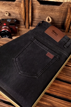 Men’s Black Slim-Fit Premium Denim Jeans