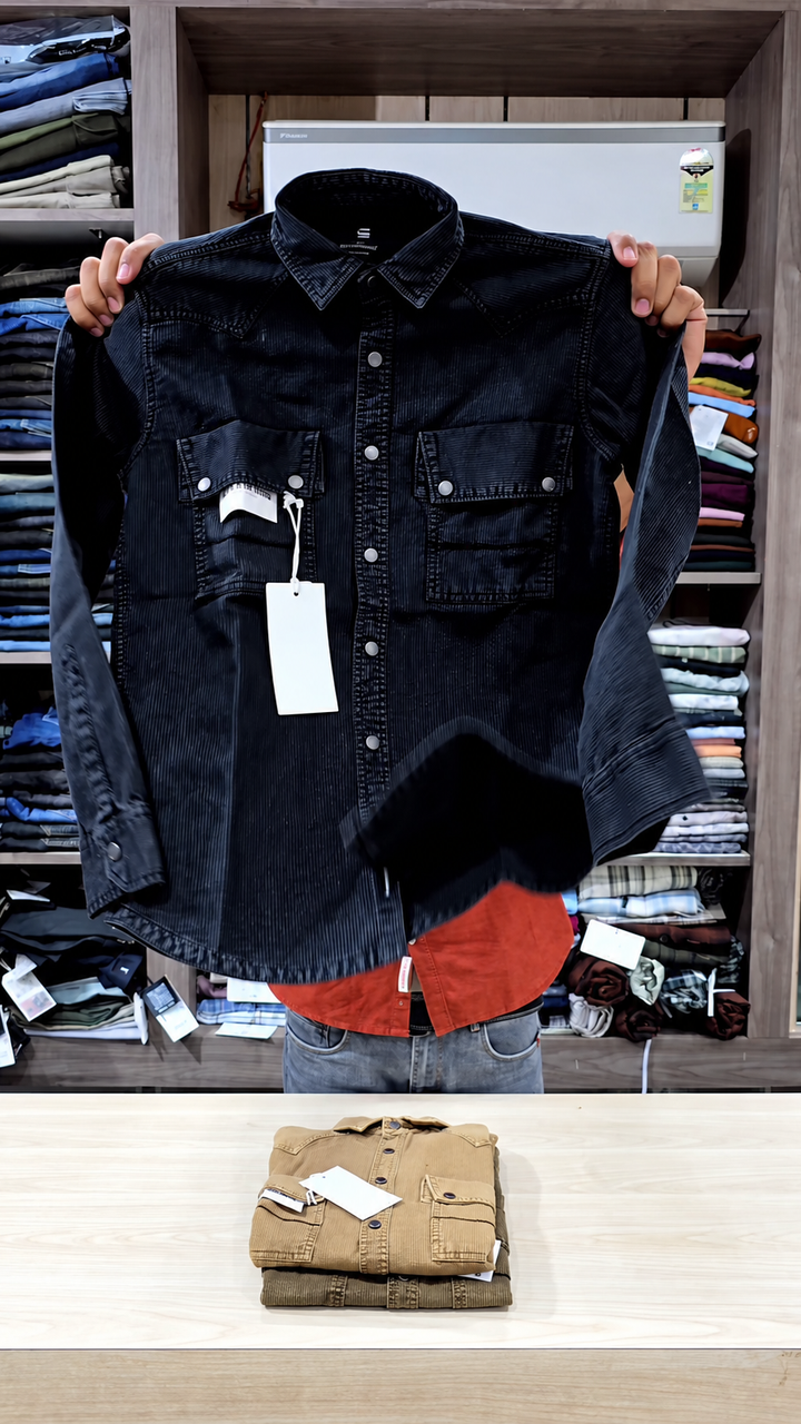 Smart Street Style Fashion Wear Men’s Classic Denim Shirt - Image 3
